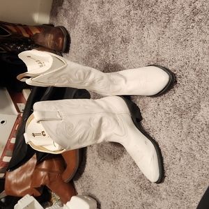 White cowboy boots